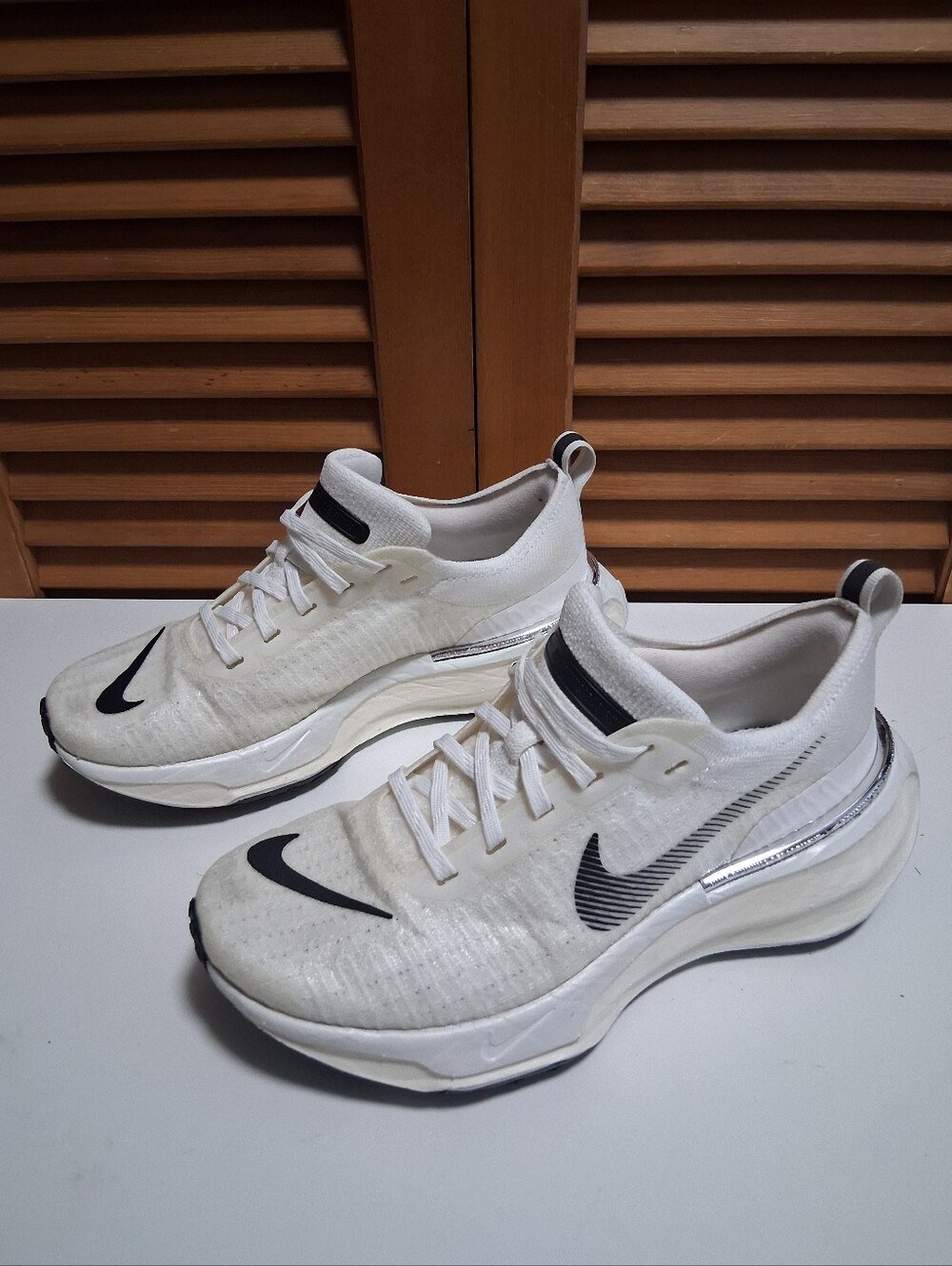 Nike ZoomX Invincible Run Flyknit 3 Summit White Black Women's Sneaker * Size: 7